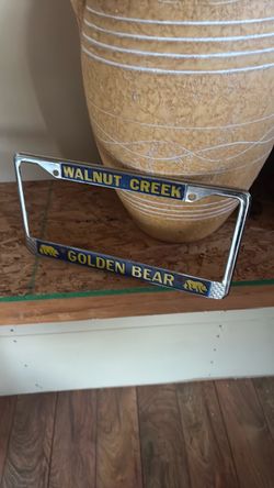 Walnut Creek Golden Bear License Plate Frame