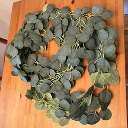 Faux eucalyptus leaves