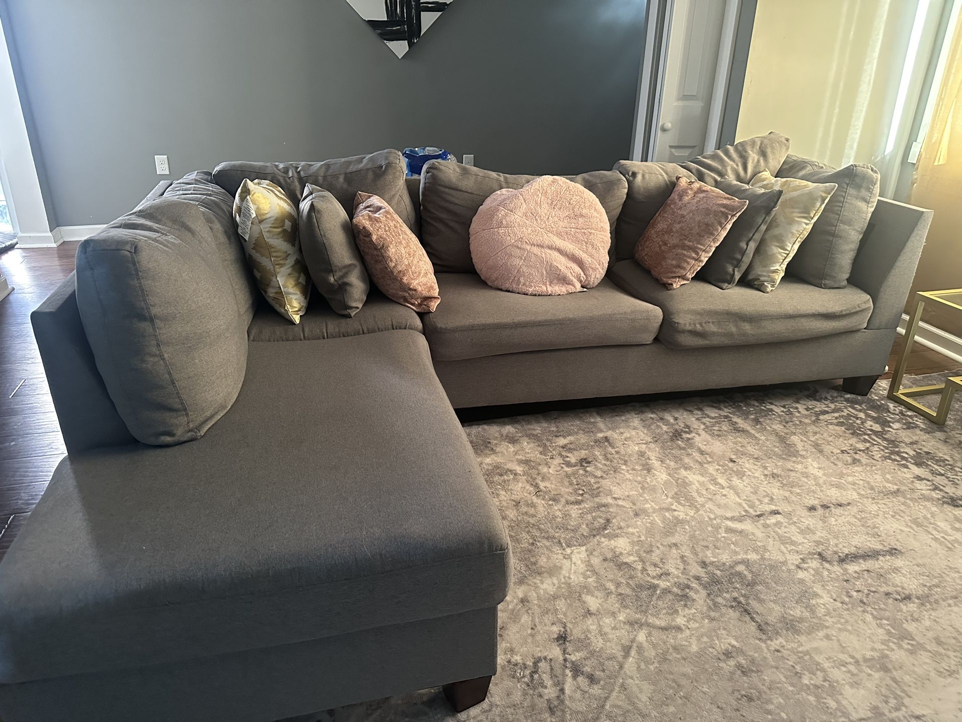 Grey L Shape Couch