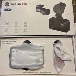 4K Dash Cam With Front And Rear Camera 128GB SD Card Included 