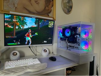 White Gaming Pc Computer Desktop RTX 4060 / i5-13400F