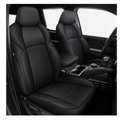AOMSAZTO Car Seat Covers Toyota Tacoma 2024-2026 Double Cab Blacky