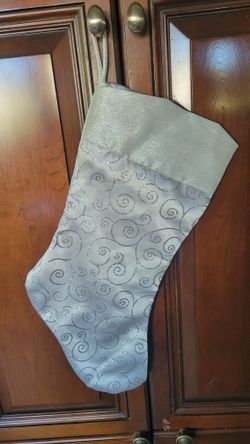 Silver Christmas Stocking