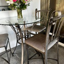 Glass High Table x 4 Chairs !!! 