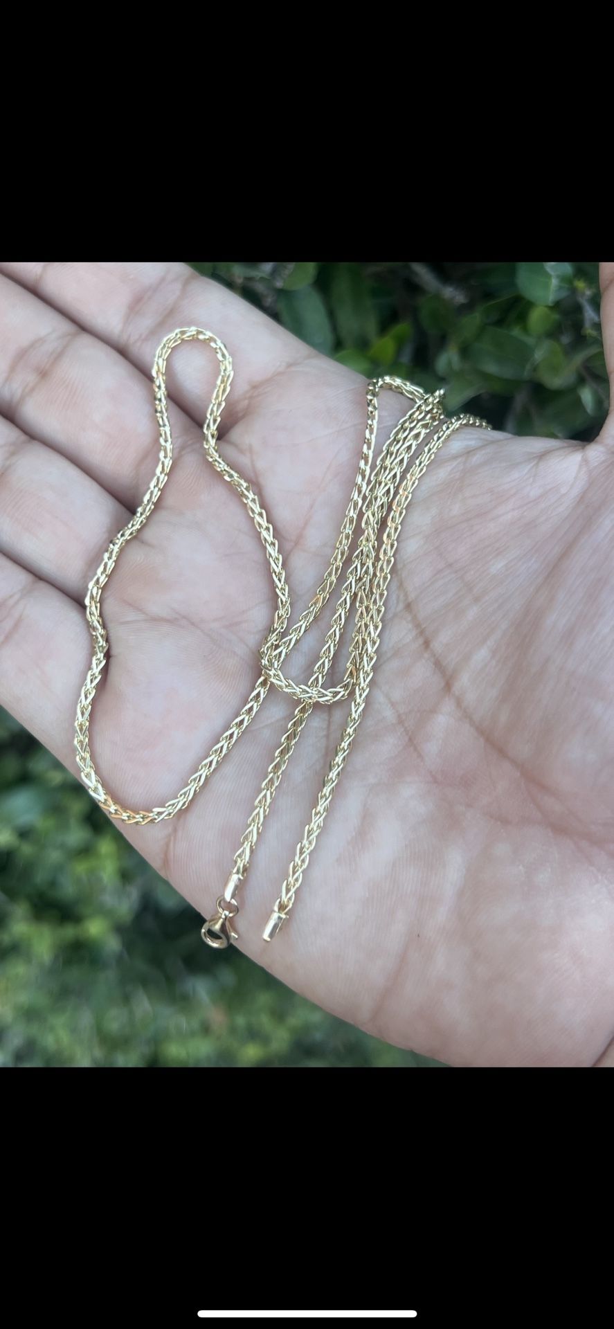 10k Gold Franco Necklace 10kt Chain 22β Cadena Oro Quilates Karat