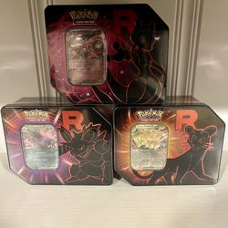 Team Rocket Tins