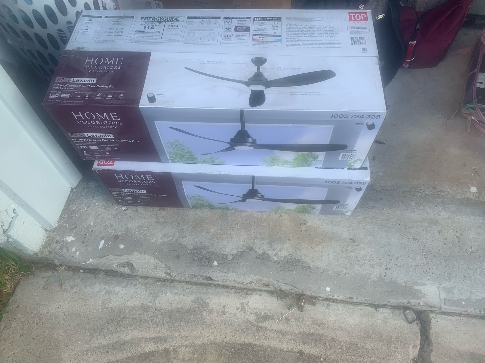 52 INCH INDOOR/OUTDOOR LED FANS 