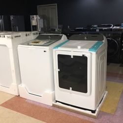 samsung smart top load washer dryer set