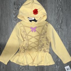 Disney girls belle princess hoodie sizes 4 and 5/6 