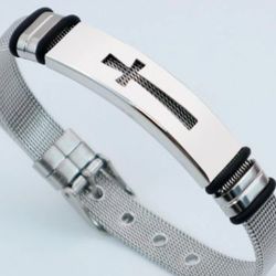 Stainless Steel Cross Bracelet