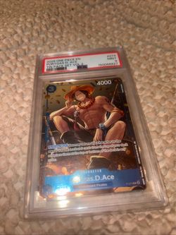 Bandai One Piece Card Game Portgas D. Ace Tin Pack Set Vol.2 #074 Foil PSA 9