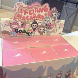 Pop Mart Labubu The Monsters Tasty Macarons Vinyl Face Sealed Case (6 Blind Boxes)