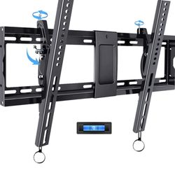 Everstone Adjustable Tilt TV Wall Mount Bracket for Most 32-90 Inch LED,LCD,OLED,Plasma Flat Screen,Curved TVs, Low Profile, up to 165lbs, Max VESA 60