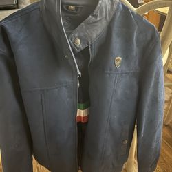 “Superlative Fashion” 100% Real Italian Leather Coat Size L