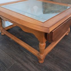 Oak Coffee Table With Leaf Extension