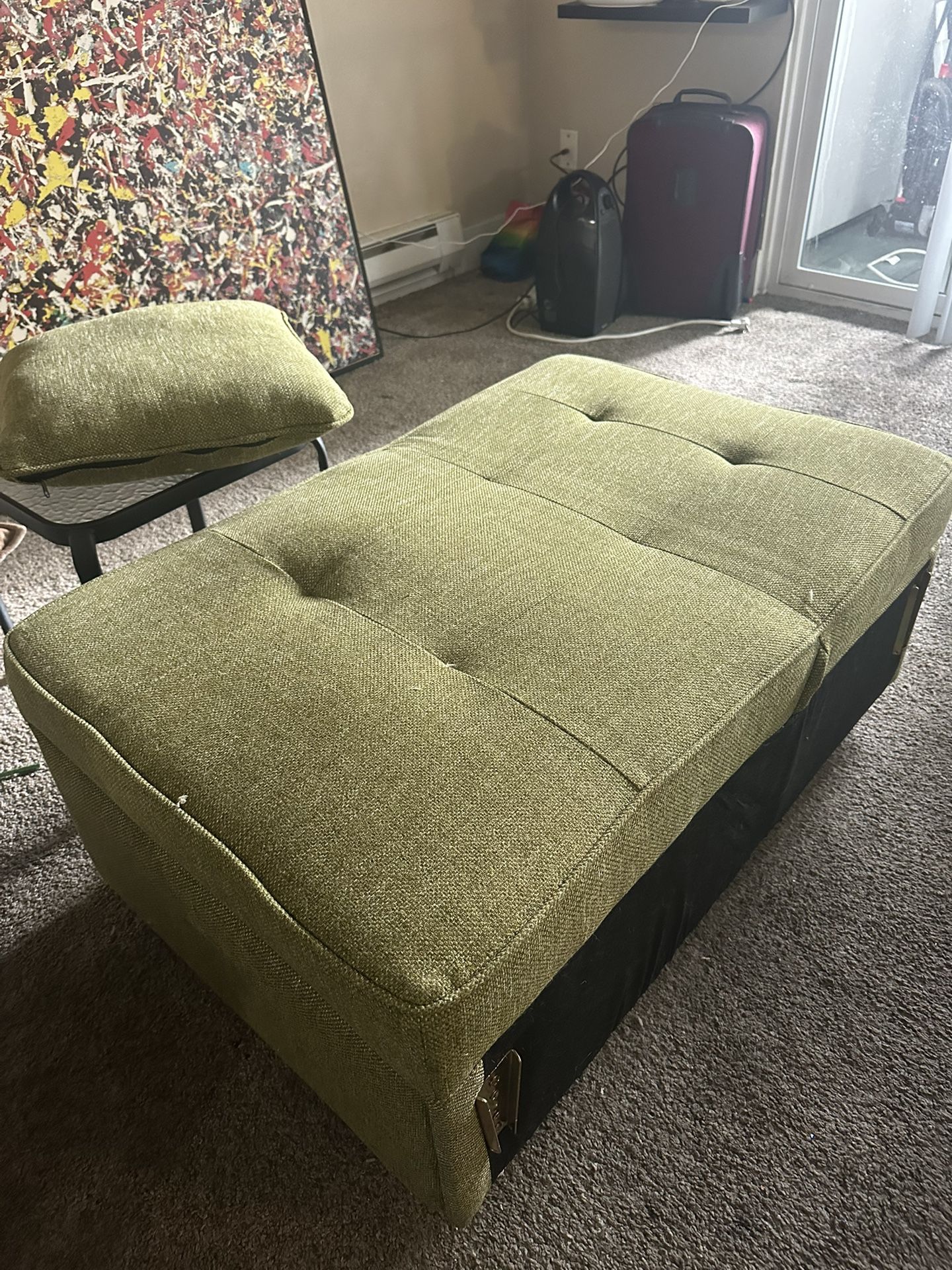 Convertible Sleeper Chair-Ottoman!