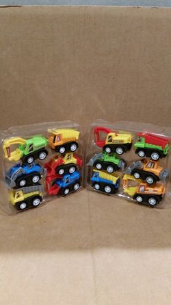 Mini trucks toy kit set(12 pcs)pull back cars.
