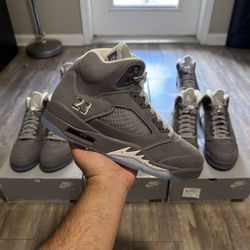 Jordan 5 Wolf Grey (Multiple Sizes)