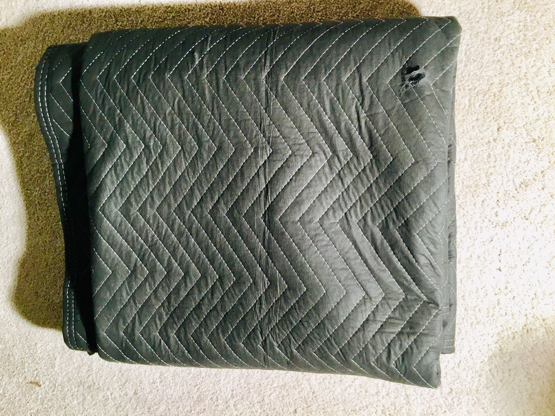 SEVEN (7) Quilted Moving Blankets