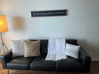 Black Leather Sofa