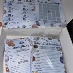 Space Themed Baby Shower Games -NEW