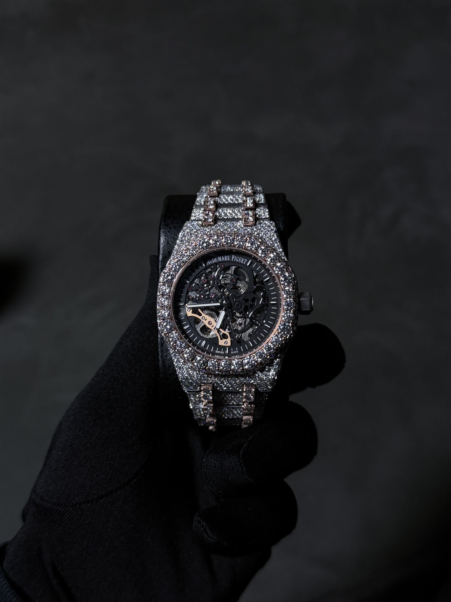 VVS AP Skeleton β Iced-Out Moissanite Watch | Passes Diamond Tester
