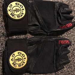 GOLD’S GYM Wrist Wrap Weight Lifting Gloves (M/L)