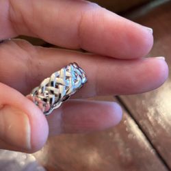 Sterling silver Irish Celtic sz 8 ring 