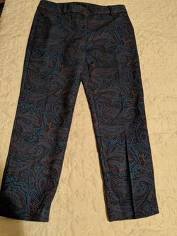 Talbot's Size 6P Paisley Pants