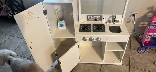 Kids Wooden Play Kitchen Set