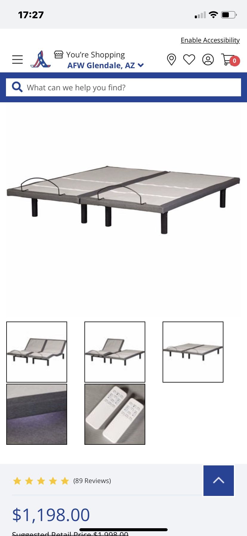 Innova Sleep System Wired Adjustable Base King Bed
