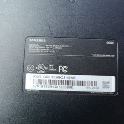 Original Owner Samsung Chromebook Model XE500c13 Only $75
