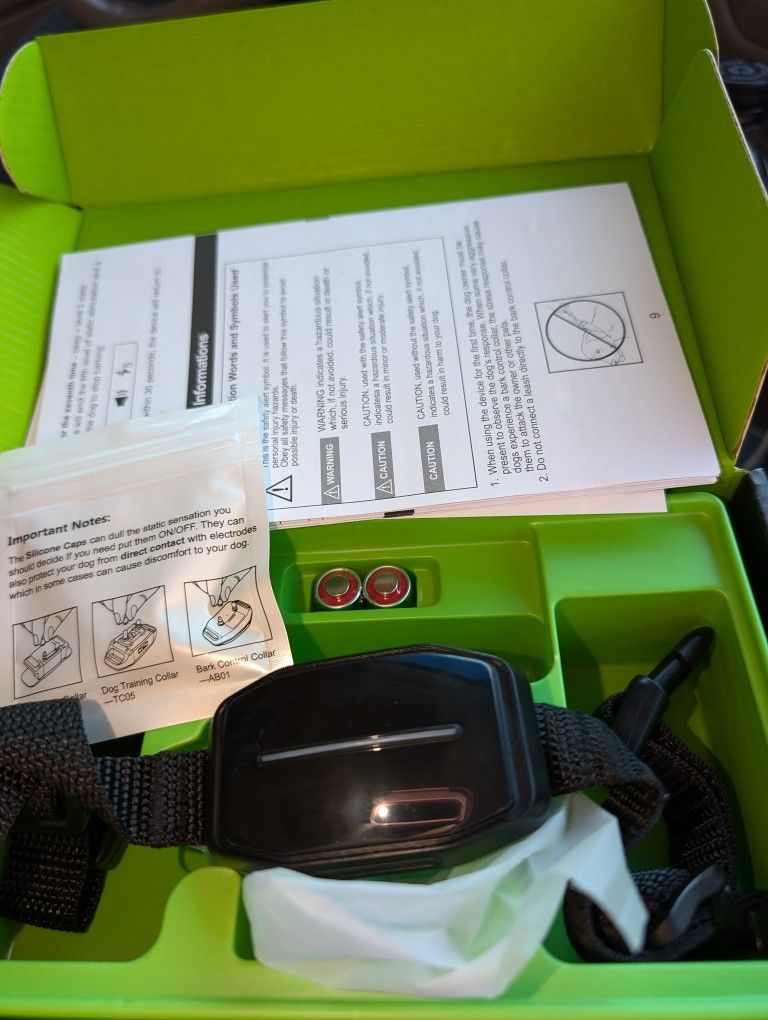 New No Bark Gentle Control Dog, Puppy Collar, Adjustable With Batteries.2 Modes, 5 Levels, LED Lights Any Breed