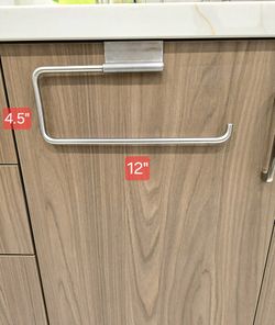 12in Metal Over Cabinet Towel Paper Towel Holder