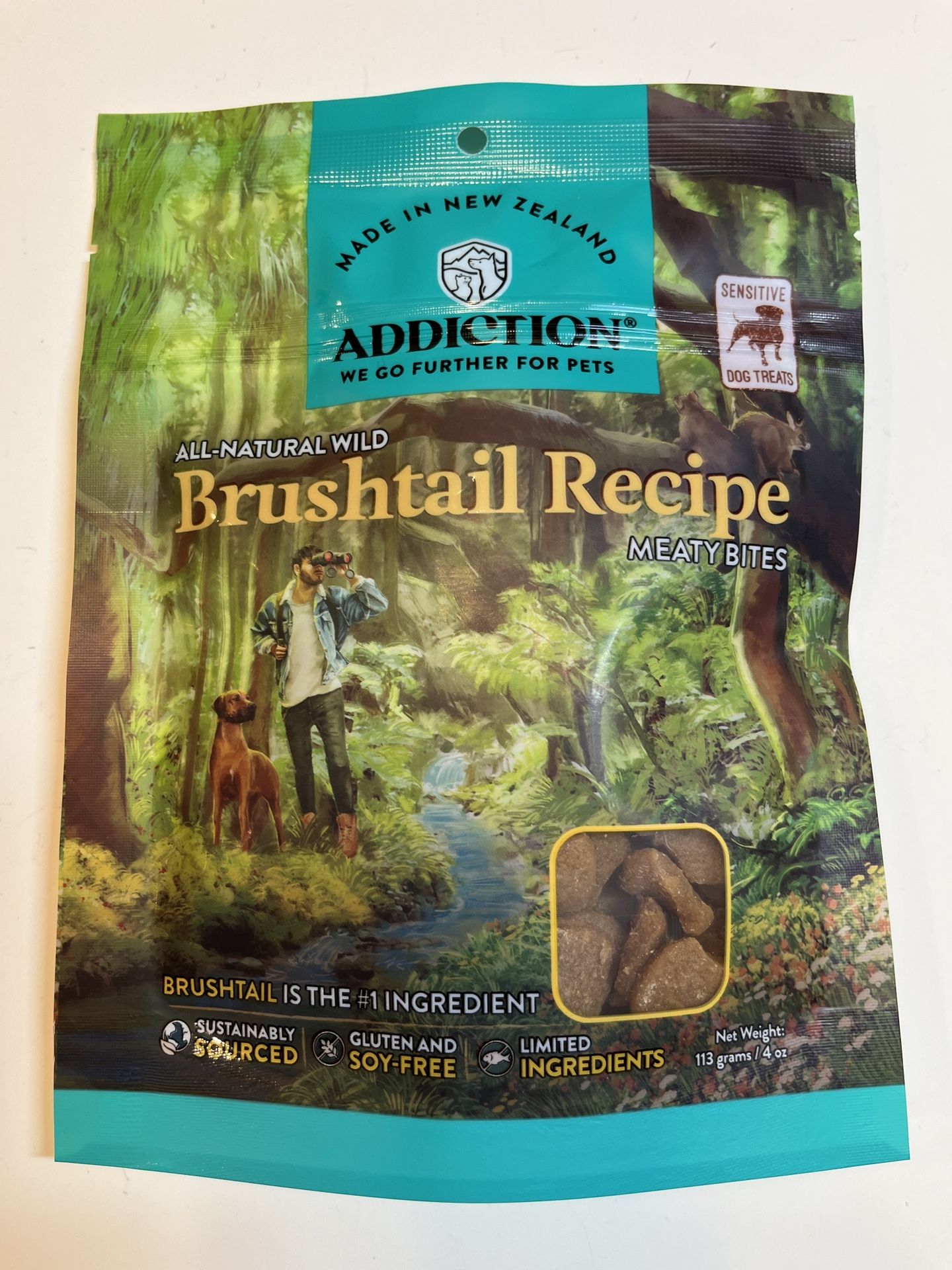 PREMIUM DOG TREATS - BRUSHTAIL MEATY BITES 4oz