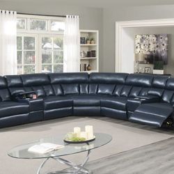 Recliner Sectional Sofa Set 