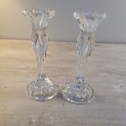 Two  Beautiful  Candle Holders  Just IN Time For The Holidays  .    Size .  9"×  4" .    