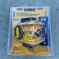 DEWALT Door Lock Installation Kit, C-Clamp Design, For Metal or Wood Doors, 2 Adjustable Bushings, Easy Installation (D180004)