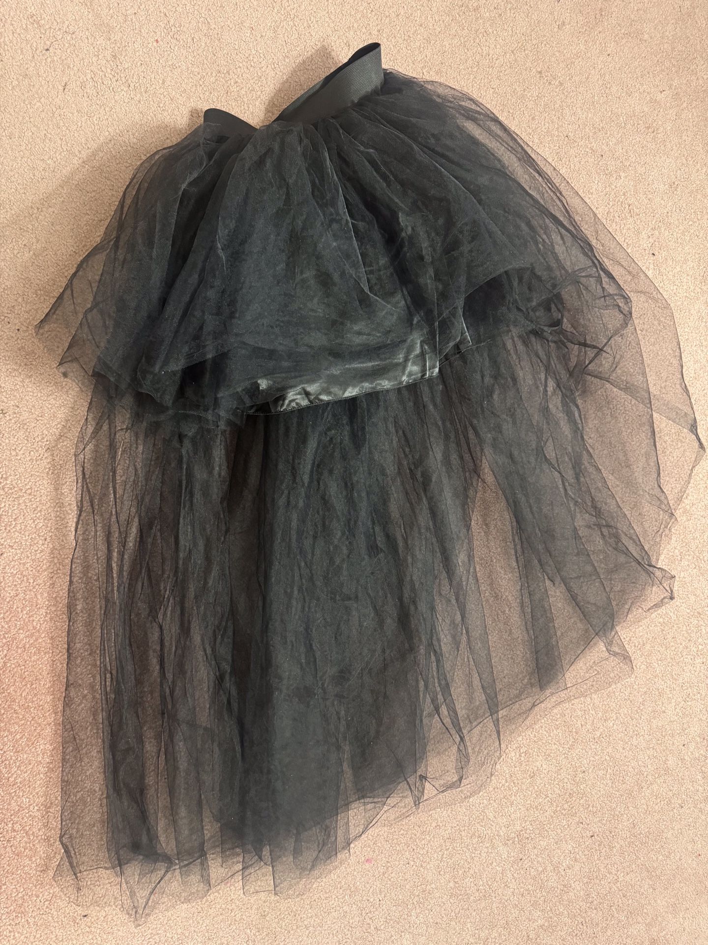 New Small Medium High Low Black Tutu Skirt Costume Cosplay Festival Boho Outfit