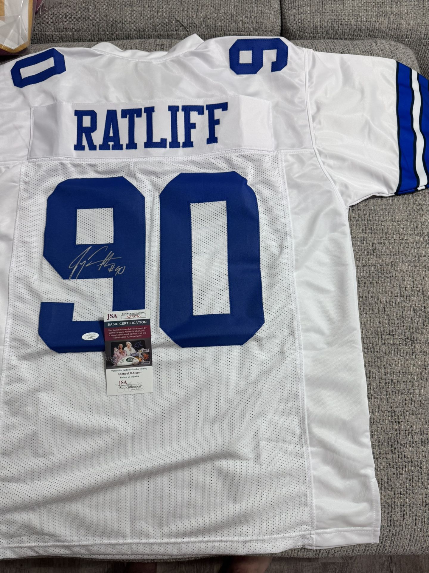 Jay Ratliff Signed Autograph Custom Jersey - JSA Coa - Dallas Cowboys