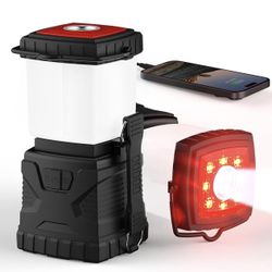 Rechargeable Camping Lantern Flashlights, Multi-Purpose 1300LM Lantern, 6000mAh Long Battery Life, IP65 Waterproof, Portable Tent LED Light for Huntin