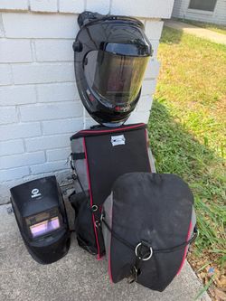 Welder helmet and carry bag