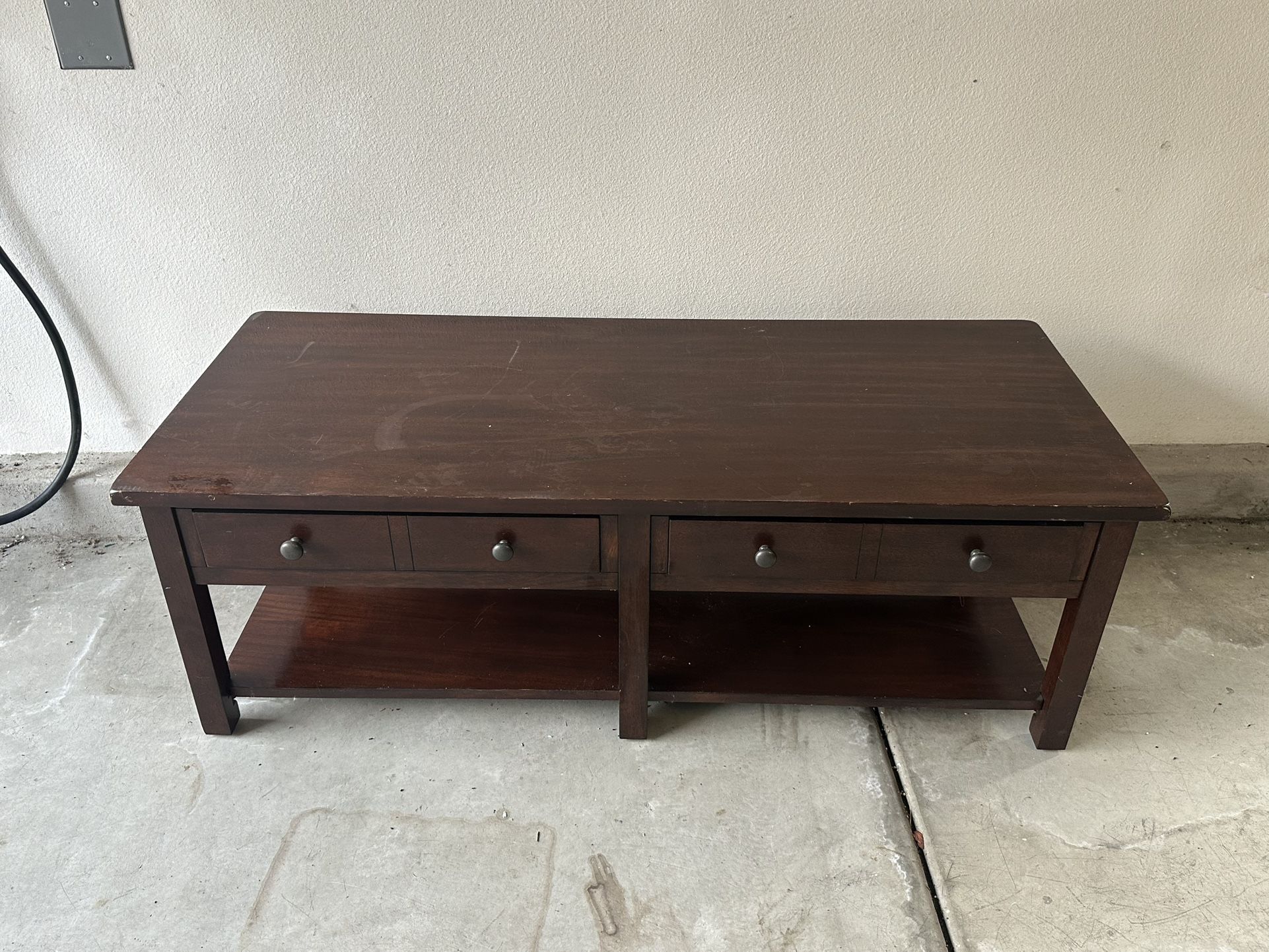 Solid wood coffee table- free to puck up