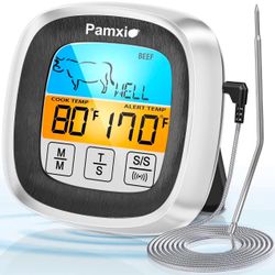 Pamxio Digital Meat Thermometer Food Cooking BBQ for Cooking, Grilling, Smoking
