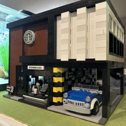 Starbucks Coffee Shop Building Blocks (MOC) – Fully Assembled