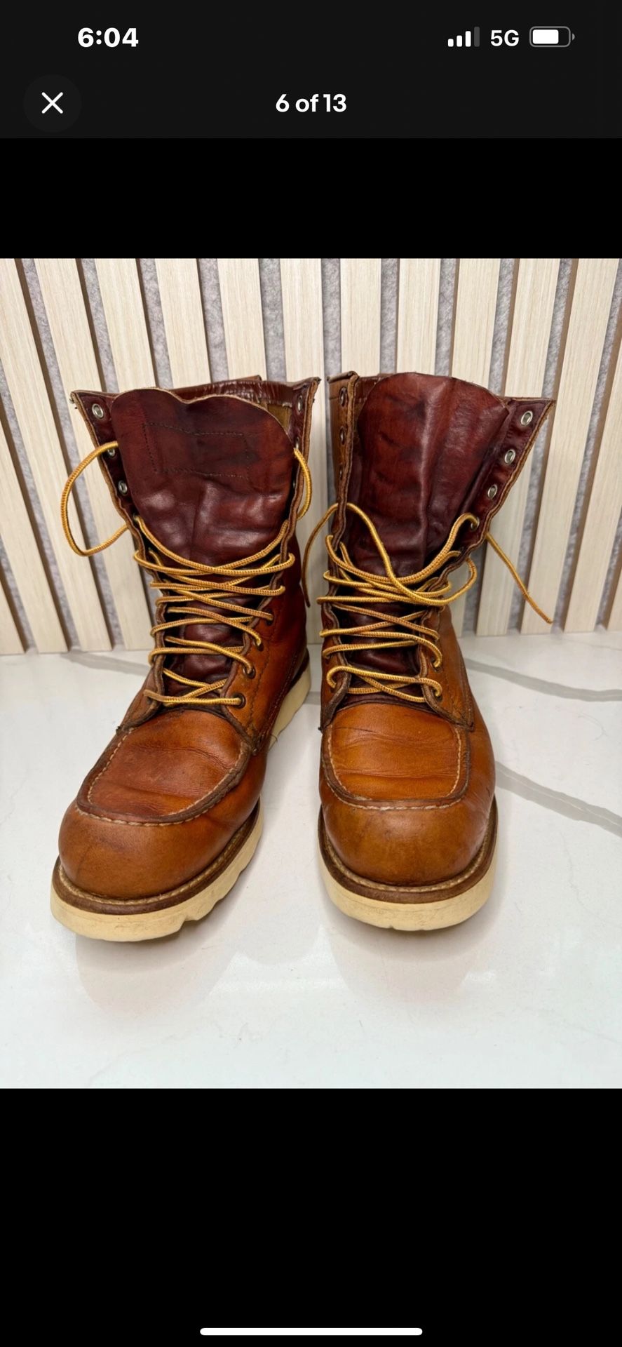 Vintage Red Wing / JCrew Irish setter boots 9.5