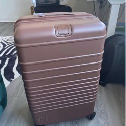 Chocolate Beis Suitcase 