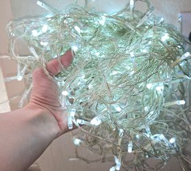LED Curtain Style String Twinkle Lights - Bright White