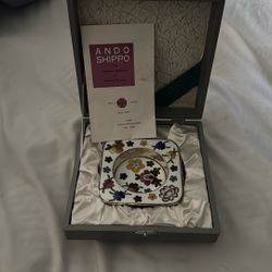 Vintage Ando Cloisonné Enamel Dish w/ Box – Japanese Floral Design