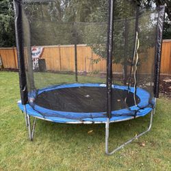 8 Foot Trampoline With Safety Net